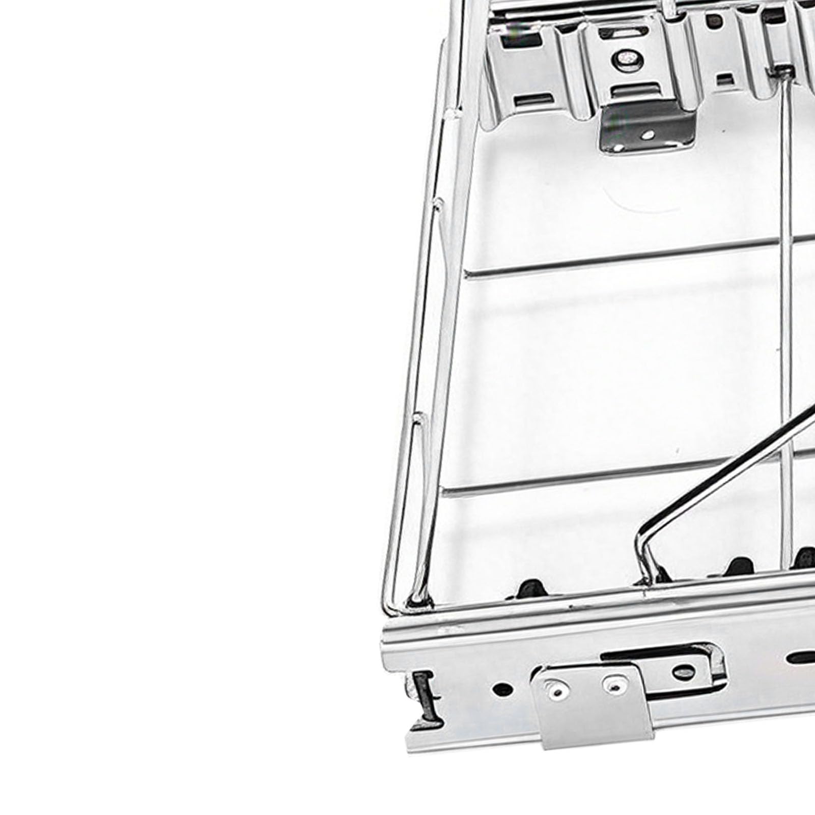 Support de Poubelle Extractible, Organisateur de Poubelle Coulissant Sous L'armoire avec Glissières à Roulement à Billes pour Poubelles de 30 à 40 Litres