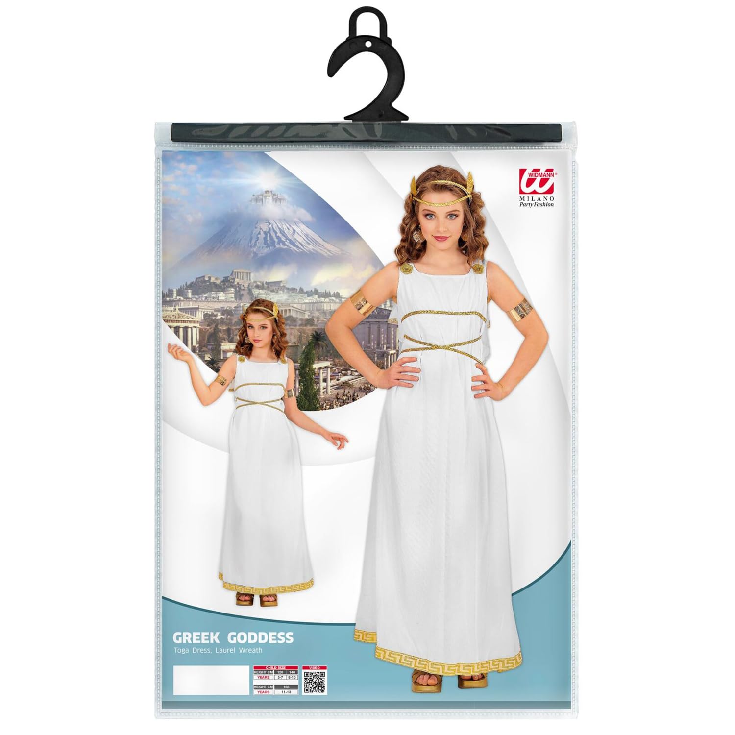 W WIDMANN MILANO Party Fashion - Griechische Göttin Kostüm Kinder