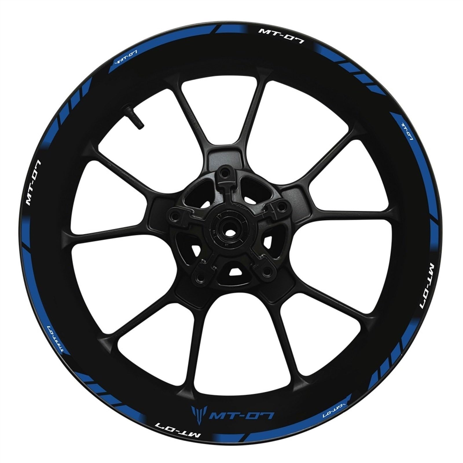 Motorcycle Wheel Hub Decal Decoration Set Rim Reflective Stickers for Yamaha MT07 MT 07 MT-07 2022 Decorative(Color18)