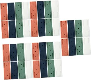 Angoily 40 Peças Suporte De Tira De Energia Suporte De Cabo De Extensão Tomada Sob A Mesa Tira De Energia Autoadesiva Suporte De Soquete Sem Perfurador Tira De Energia Sem Pregos Rack