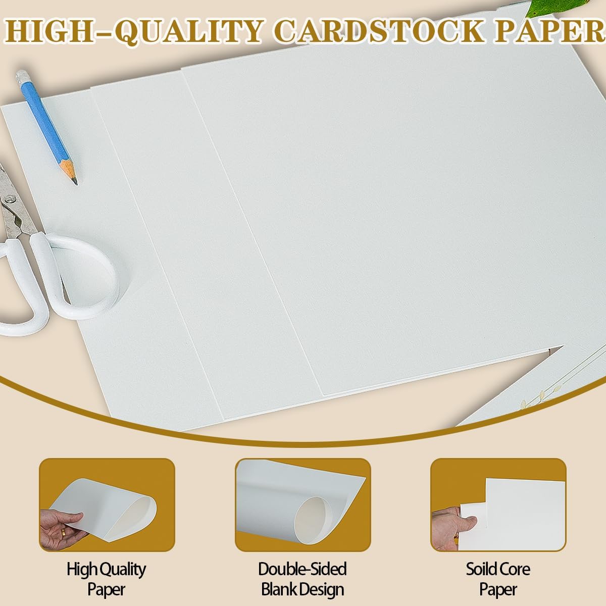 Linen Textured Cardstock, 100lb Cover, 8.5x11 Inch Letter Paper
