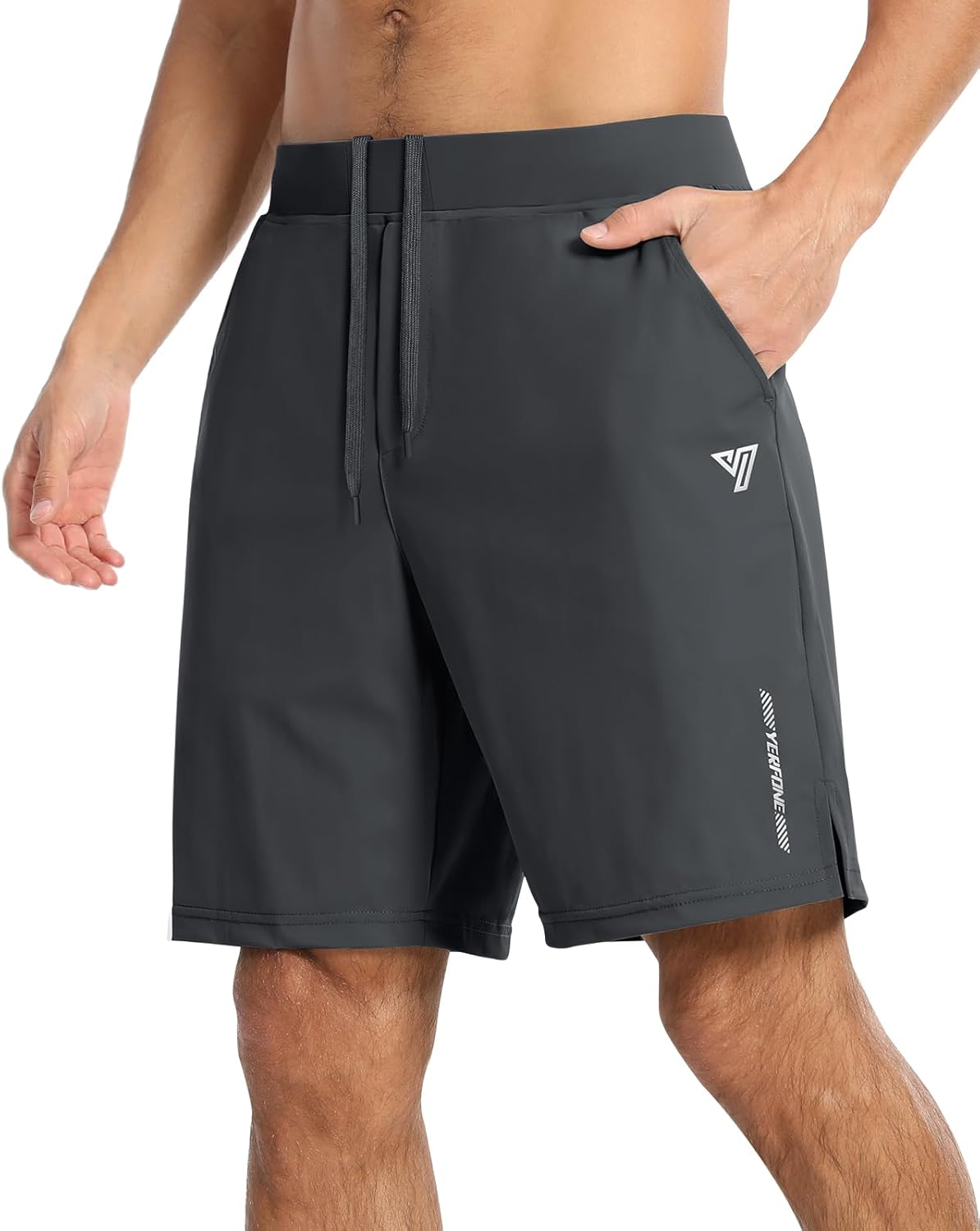 Mens Running Athletic Shorts 7'' Stretch Quick Dry Tennis Workout Short Sports Exercise Gym Shorts with Pockets - Image 2