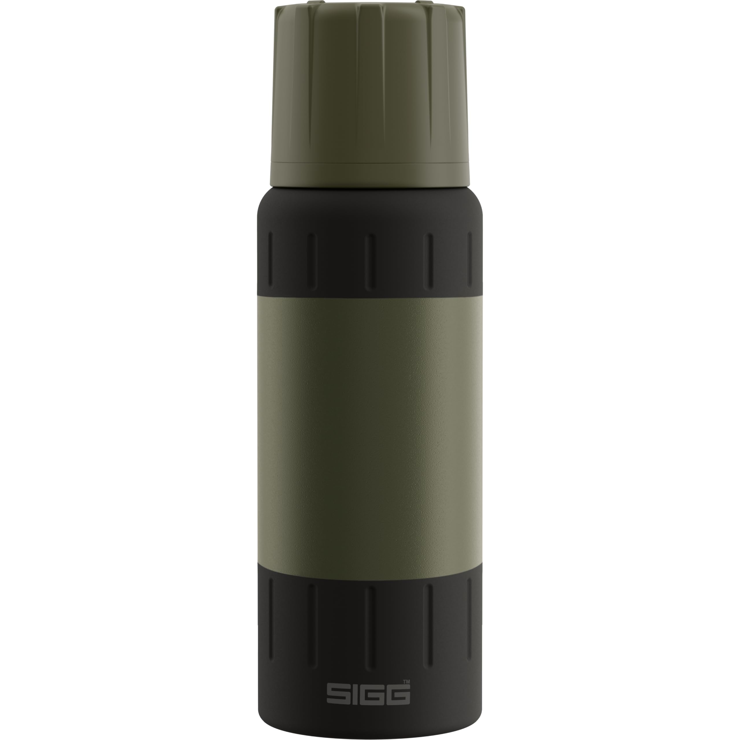 SIGG Alpine Star Isolierte Trinkflasche 0,5 L, Grün – Mit Becher, BPA-frei, Auslaufsicher