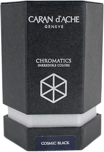 Caran d'Ache Botella de tinta cromática de 1.7 fl oz - Cosmic Black