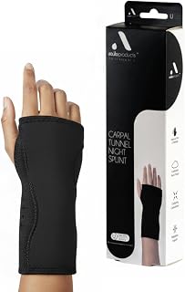 Carpal Tunnel Night Wrist Splint – Therapeutic Support Brace with Breathable Targeted Compression, Removable Palmar Splint & Comfort Beaded Palm Pad – Ambidextrous Design for Tendonitis, Nerve Pain, Arthritis & CTS Relief