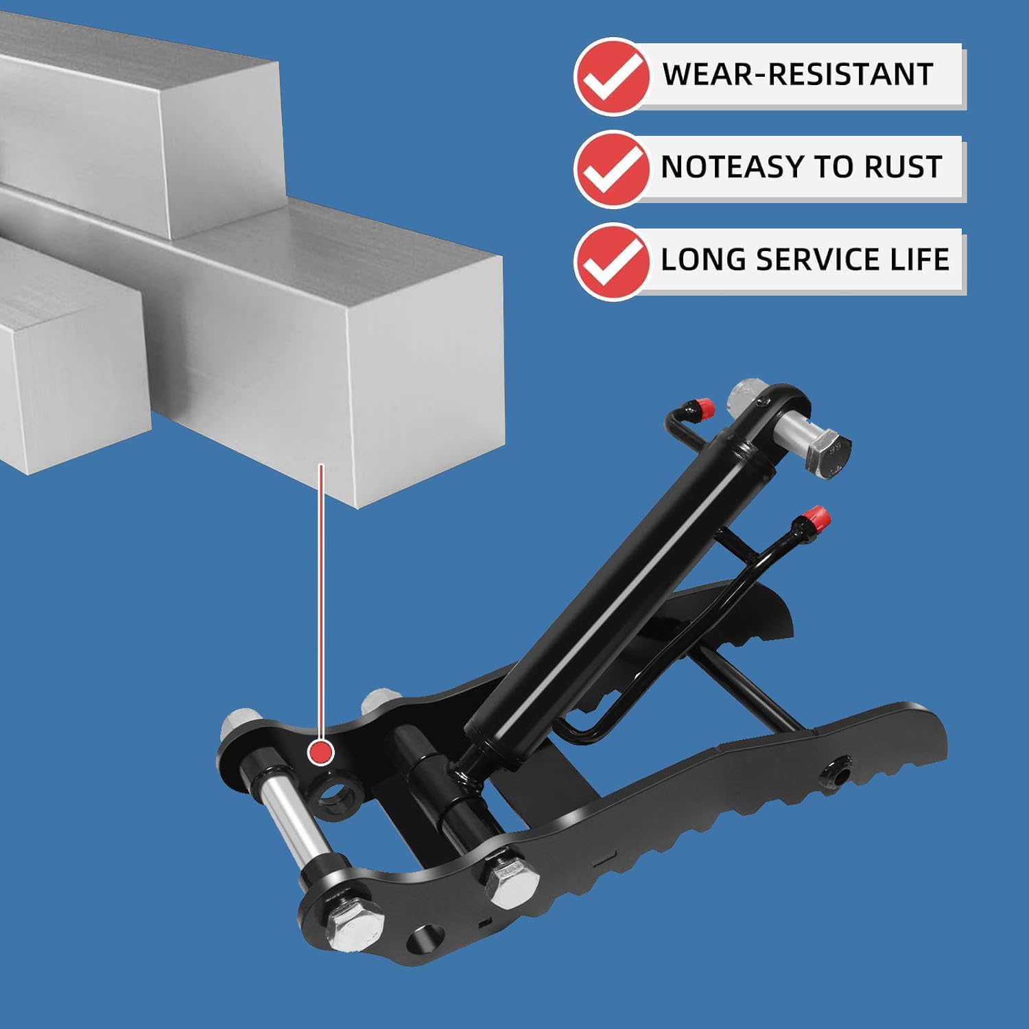 Hydrauliczne mocowanie kciuka do minikoparek, zestaw akcesoriów do koparek o dużej wytrzymałości z wężami hydraulicznymi dla zwiększonej wydajności kopania