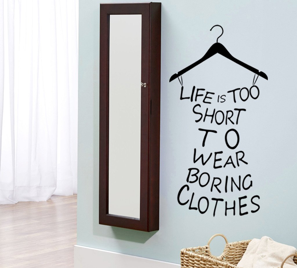 Wallstick ' Quote Hanger ' Wall Sticker (Vinyl, 100 cm x 55 cm, Multicolor)-image-44