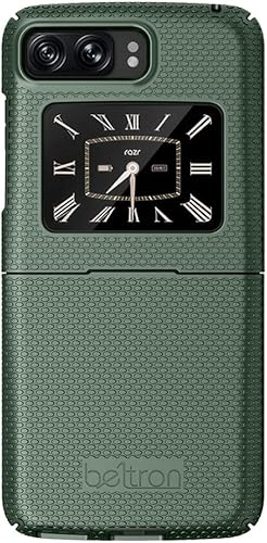 Miniatura 3 de BELTRON Funda para Motorola RAZR 5G 2022, carcasa rígida a presión para Moto RAZR 3 5G Flip Phone (3 generación) XT2251-1 (verde)