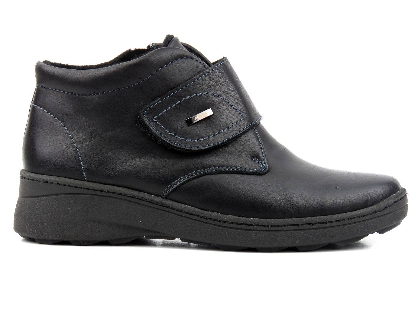 Komfortowe buty damskie Helios z rzepem dla seniorów