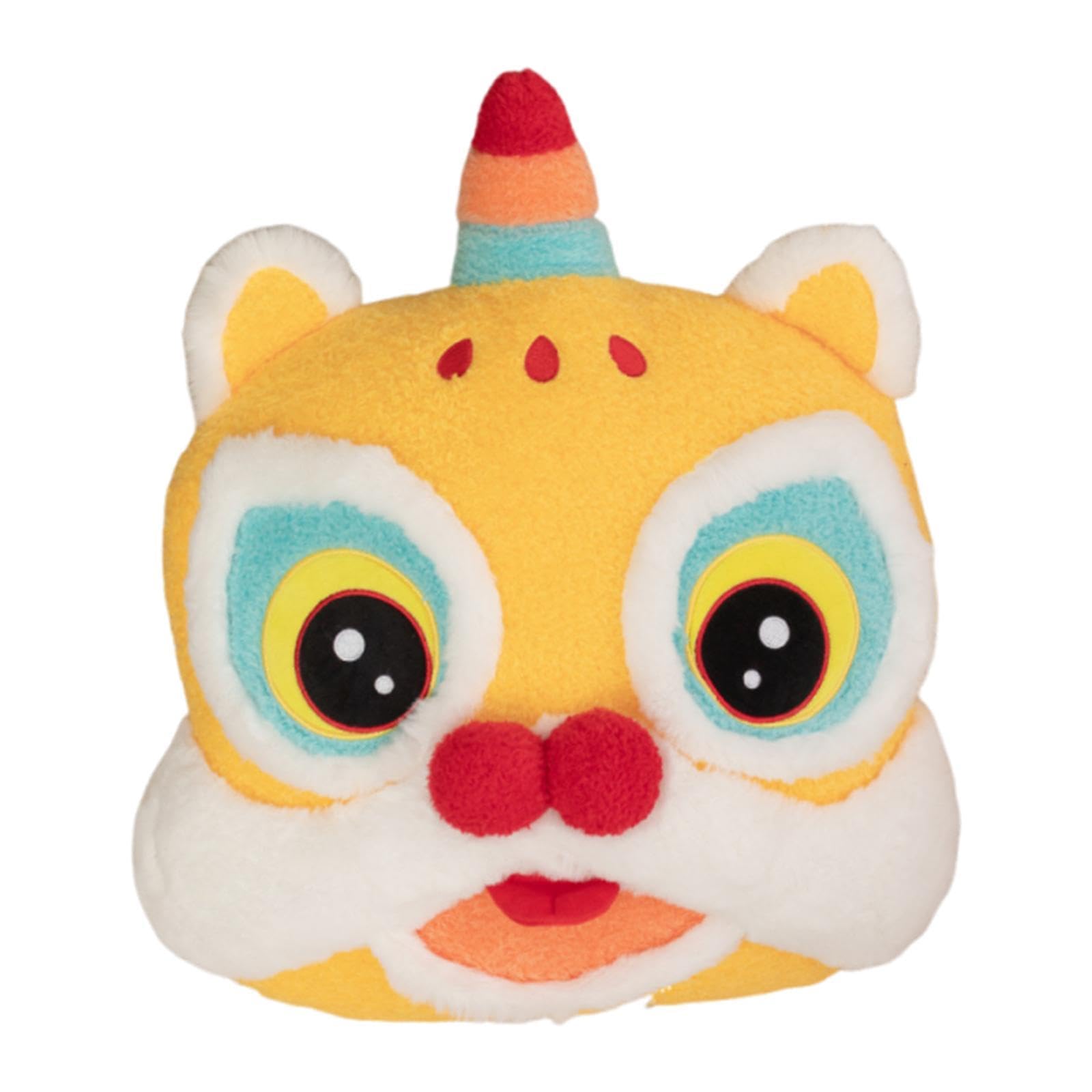 ATORSE Lunar Year Decoration Blessing Souvenir Lovely Decor Chinese New Year Pillow Yellow Lion Head|Home & Garden|Home Dacor> Pillows-image-15