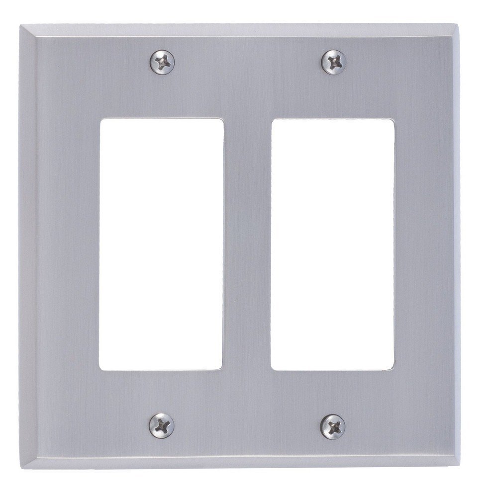 BRASS AccentsM07-S4570-619 Quaker Switchplates, Satin Nickel