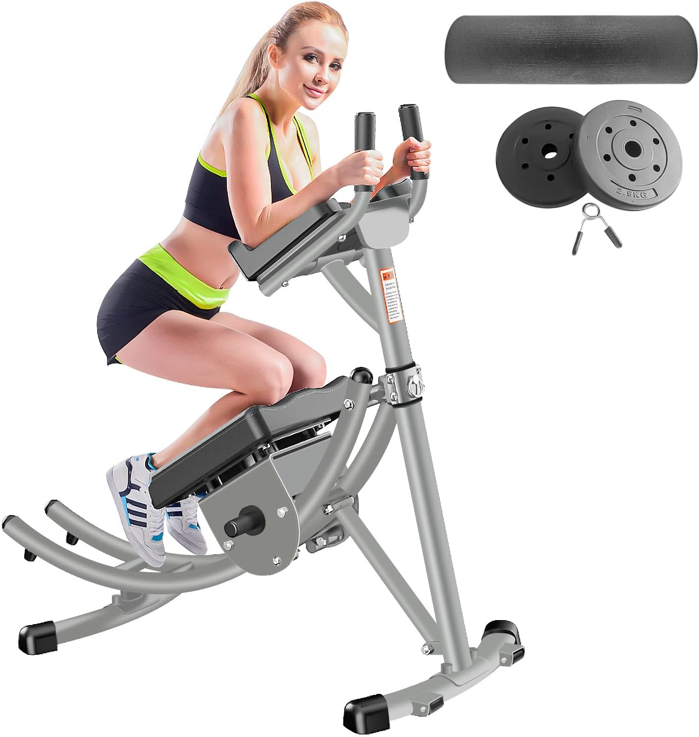 CETOOMAb Machine - Core Abdominal Trainers AB Workout Machine Home Gym Strength Training Foldable Fitness Equipment with LCD Monitor