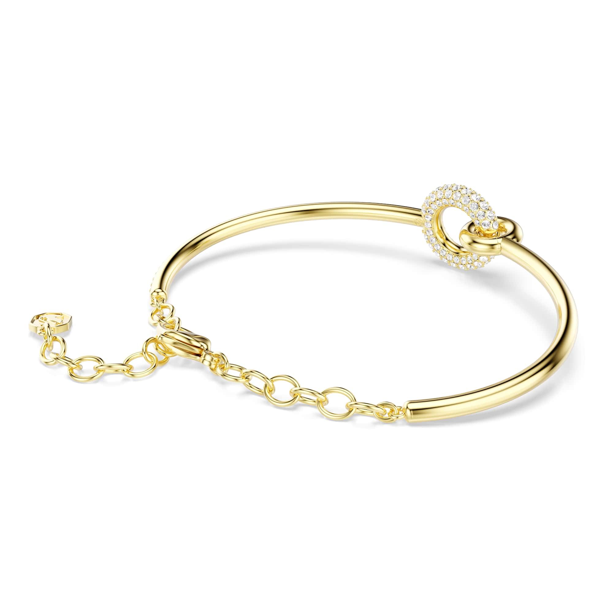 Swarovski Dextera Collezione Bracciale rigido, Taglio rotondo, Bianco