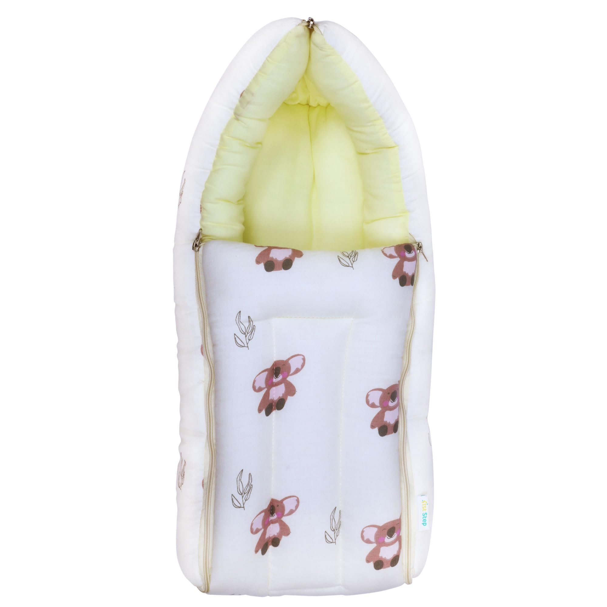 Muslin Cotton 3 in 1 Baby Bed, Sleeping Bag & Carr