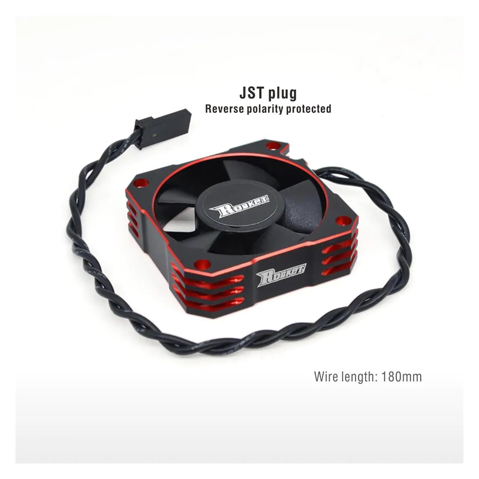 2 Pezzi Rocket SURPASS HOBBY Ventola Di Raffreddamento 25 30 35 40 50mm Ventole Di Dissipazione Del Calore Coperchio Ventola Motore In Metallo Compatibile Con Motore Brushless RC AUTO (Color : 4010R - Foto 5