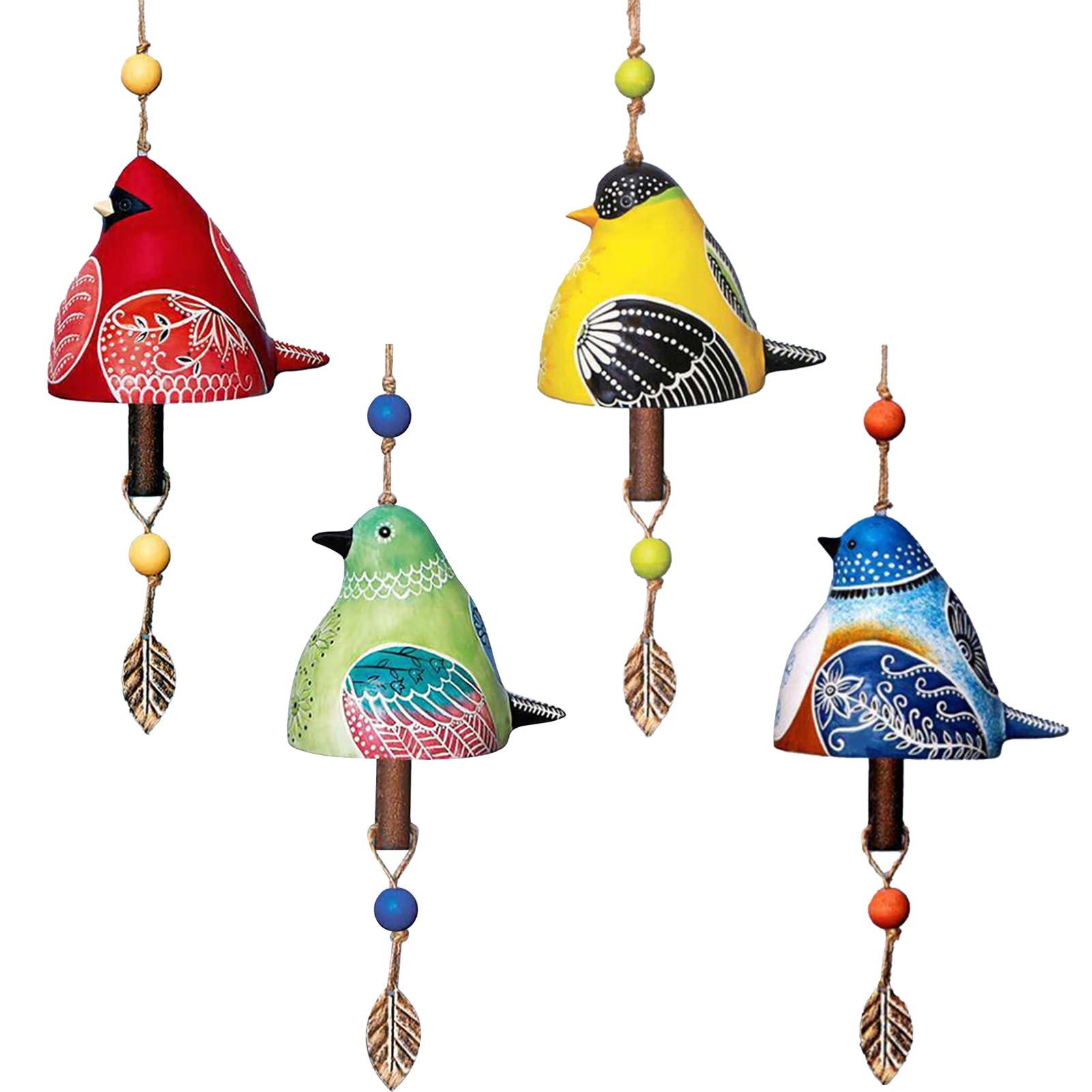 Carino scacciaspiriti in ceramica con uccellini, per esterni e interni, scacciapensieri commemorativi con toni melodici rilassanti, regali per la mamma, giardino, patio, balcone, decorazione