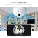 MZYLLN-Spy-Camera-Bulbe-Indoor-WiFi-Full-HD-Bulb-Shape-Fisheye-360-Panoramic-Wireless-WiFi-IP-CCTV-Security-CameraSpy-Camera-WiFiSpy-Camera-for-HomeSpy-Camera-Connect-with-MobileSpy-Camera-for