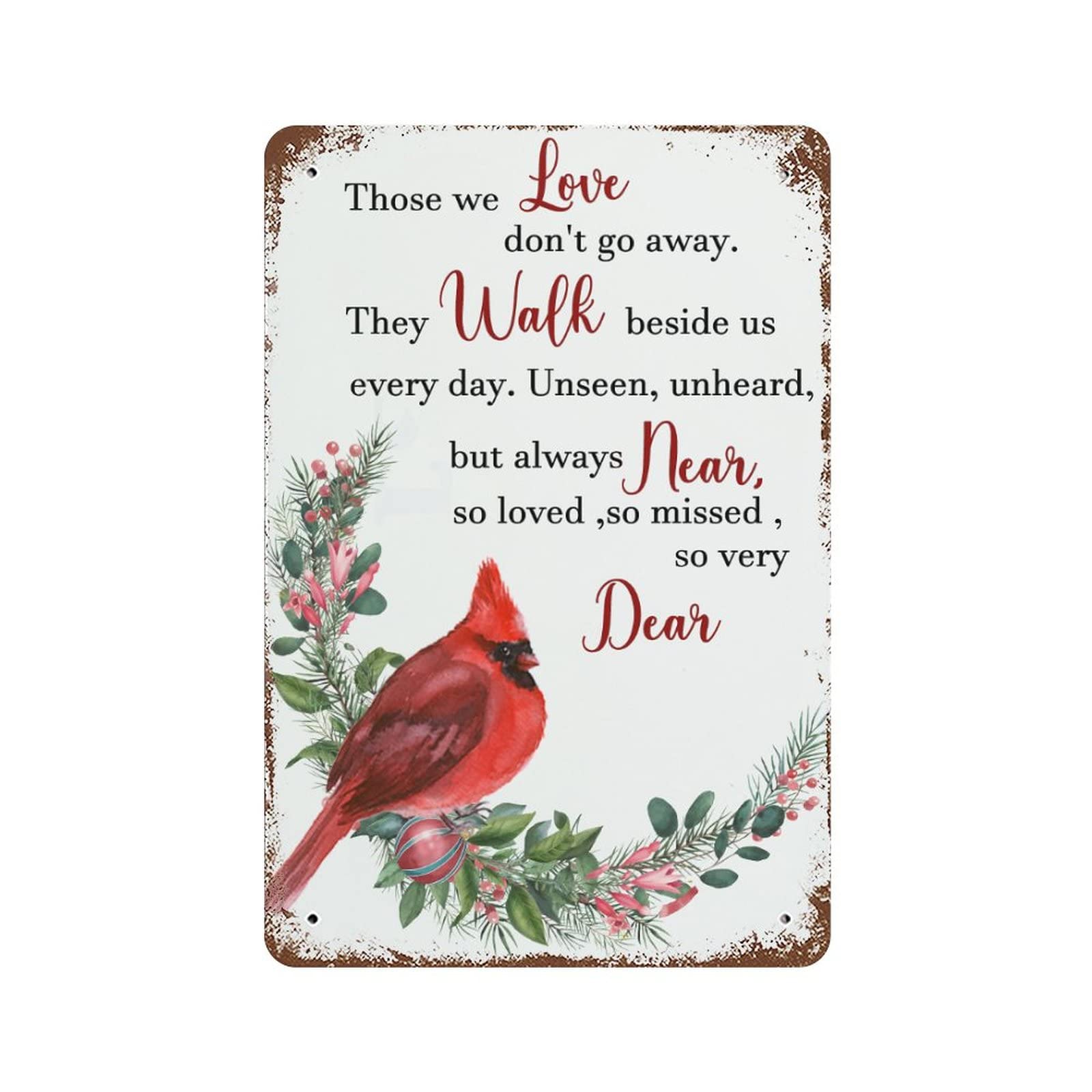 Panneau en aluminium Those We Love plaque décorative murale de 30x45 cm