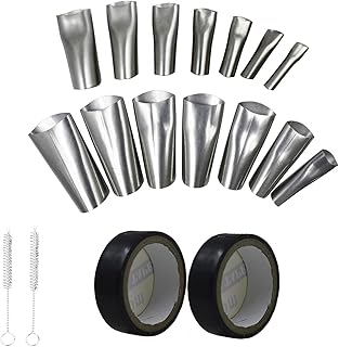 LiXiongBao 14 Pcs Perfect Caulking Finisher - Stainless Steel Caulk Nozzle Finisher - Sealant Caulking Finishing Tool Kit for Kitchen Bathroom Window, Sink Joint