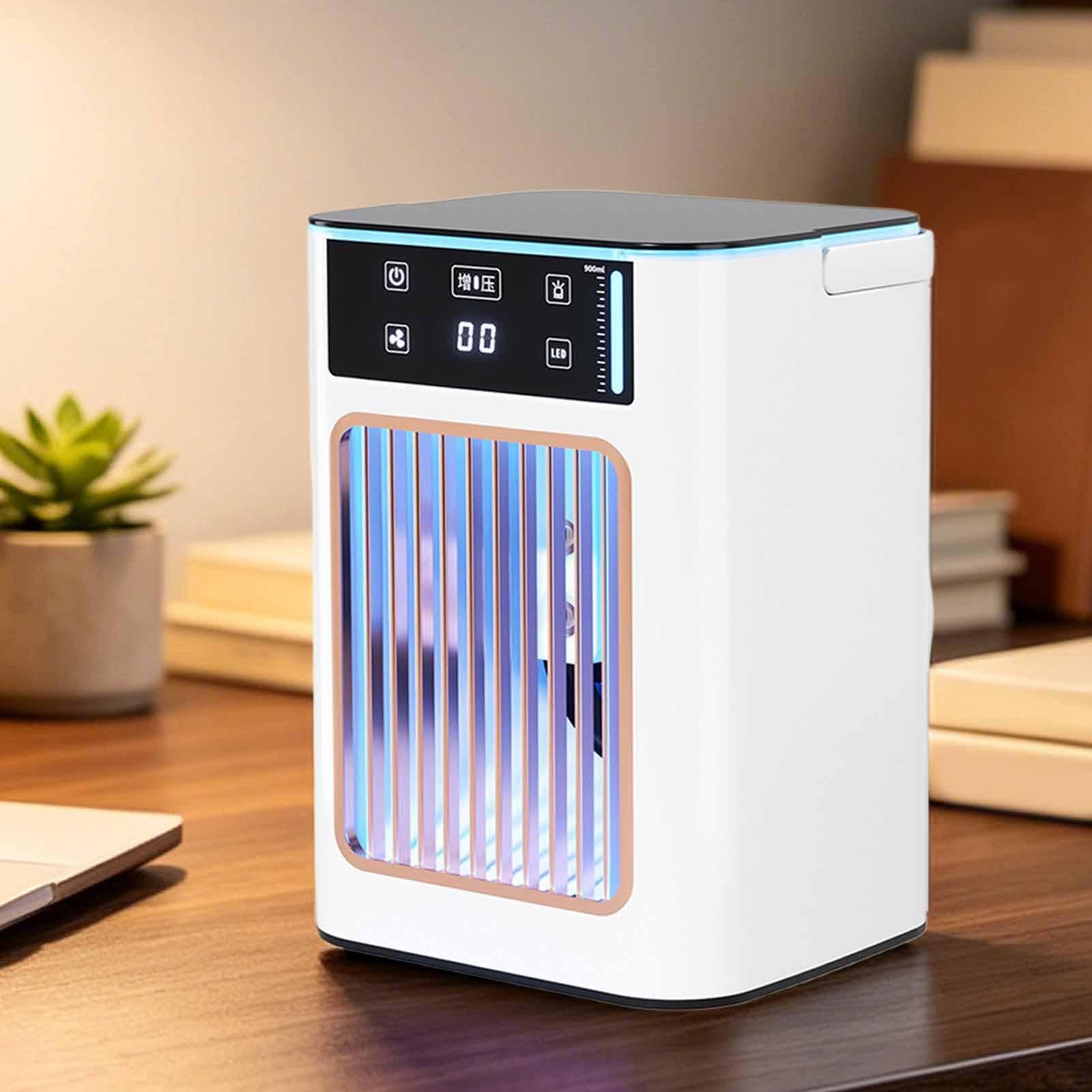 Ventilador Personal Portátil 3-Velocidades | Ventiladores Enfriadores Que Soplan Aire Frío Para Verano Interior Hogar Oficina Dormitorio Escritorio Residencia Viaje