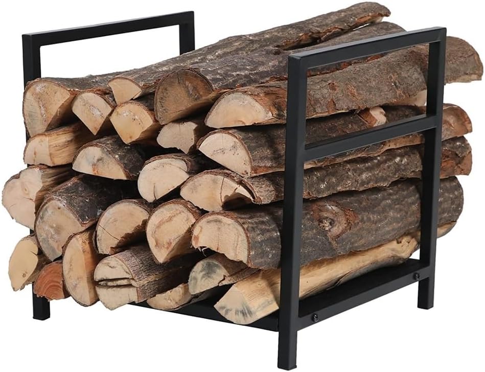 Fire Wood Holder Indoors Iron Firewood Rack Simple Detachable Models Indoor and Outdoor Log Storage Shelf Firewood Storage Rack