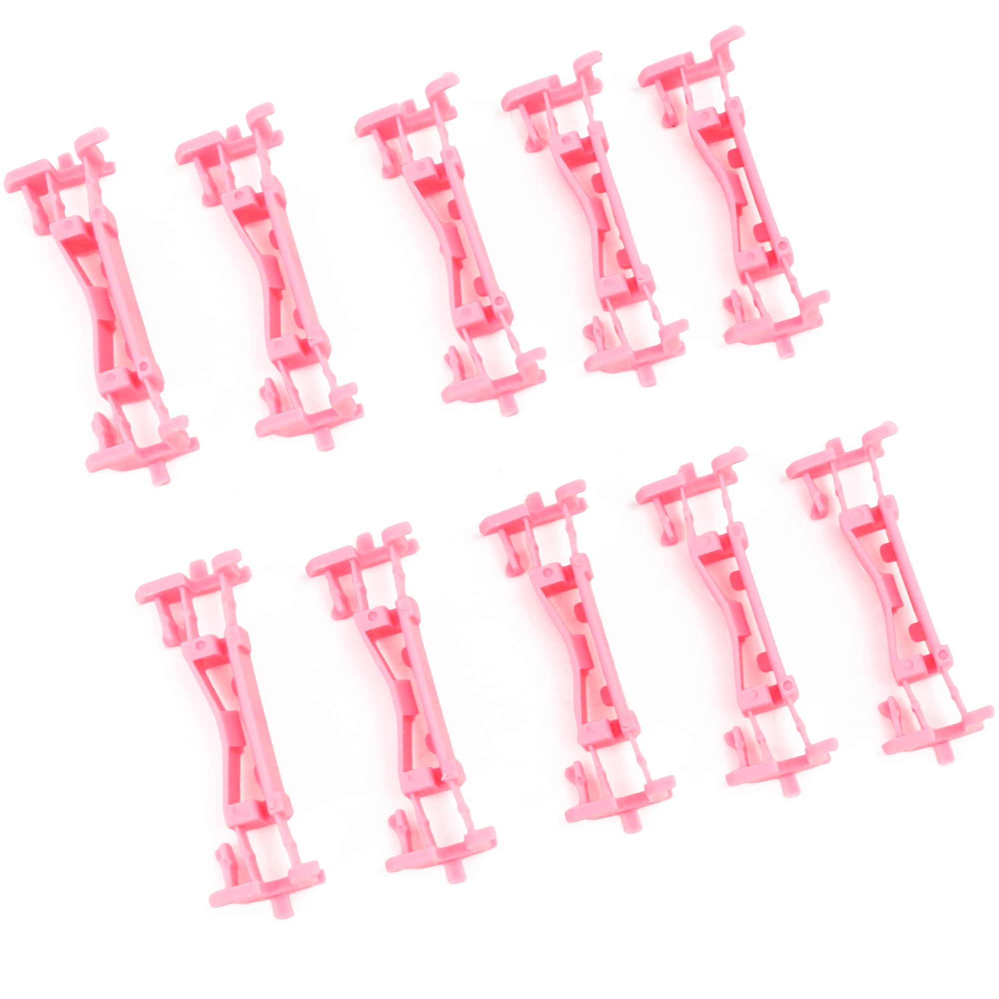 Photo 1 of Set of 10 Drip Retainer Clips 7403A143 - Car Roof Fastener Molding Clips - for Mitsubishi Outlander 2013-2023 for Mitsubishi Lancer 2008-2017 Plastic Pink