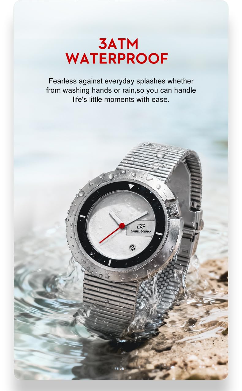 Reloj minimalista para hombre, diseño de bisel intercambiable con esfera geométrica, movimiento de cuarzo japonés, caja de acero inoxidable, vidrio reforzado mineral, reloj de pulsera casual