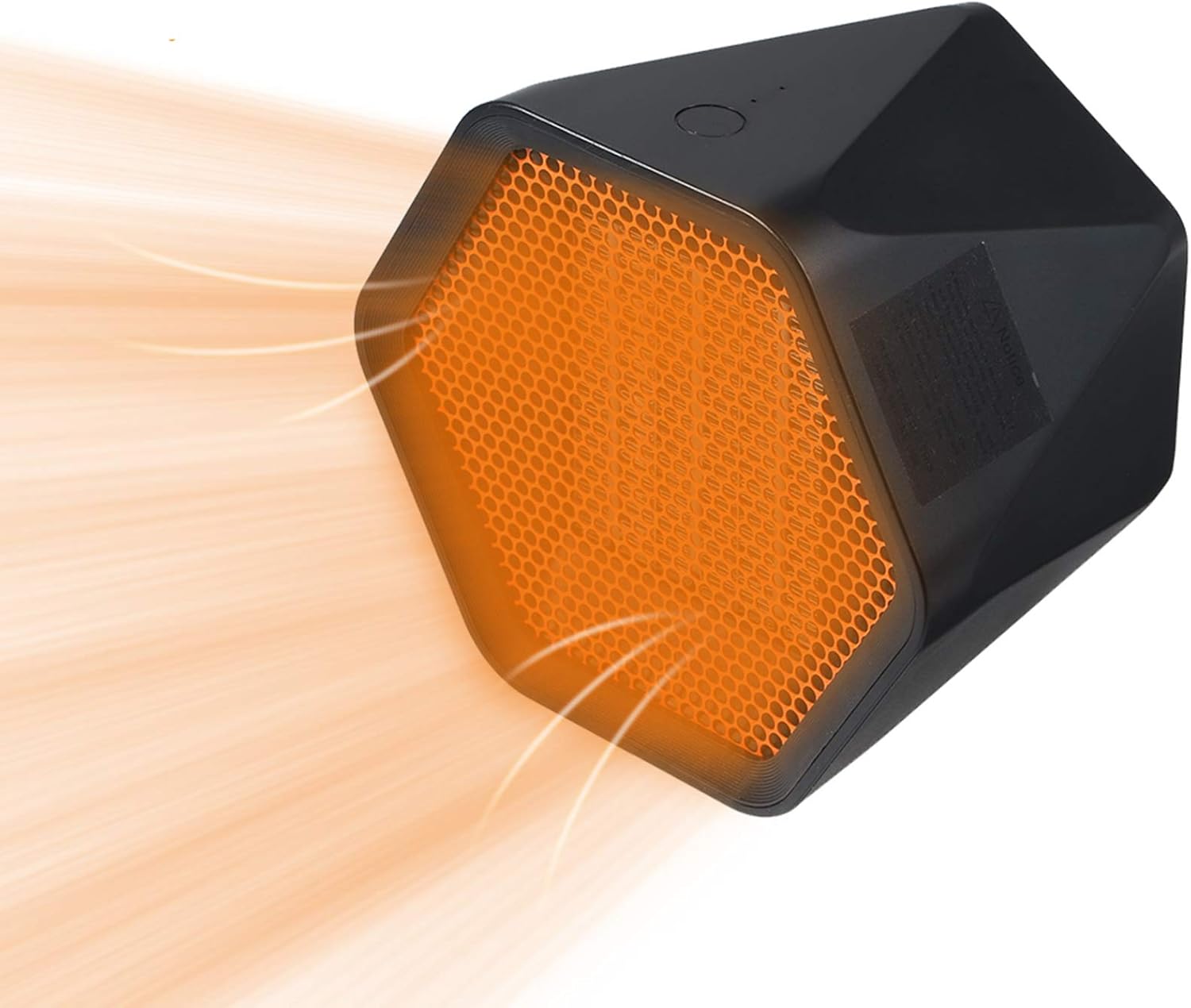 電気ヒーター 小型 六角 セラミックヒーター 3秒予熱 2段階切替 過熱保護 難燃