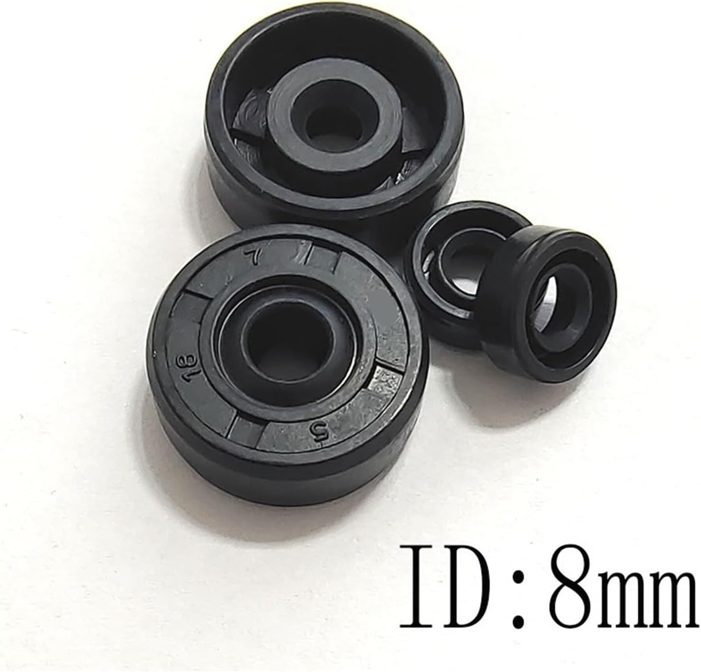 2Pcs Oil Seal 8x22x7 8x12x3 8x14x4 8x16x5 8x15x5 8x12x2 ID8mm OD12-34mm Thickness2-10mm(8x20x4.2mm 2pcs)