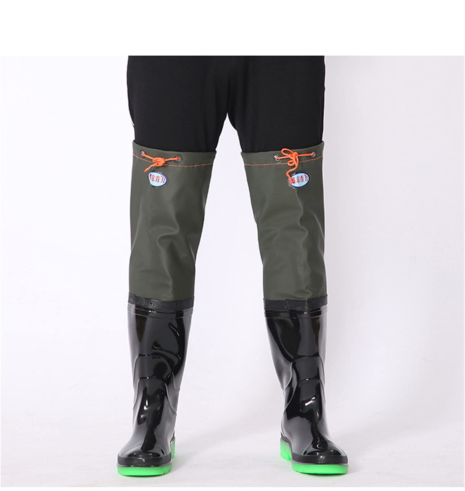 Angeln Leichte Atmungsaktive PVC Watthosen Gummistiefel, Super Hoch 60cm Waten Stiefel Größe 36-45, Wasserdicht Waders Schuh für Herren Damen
