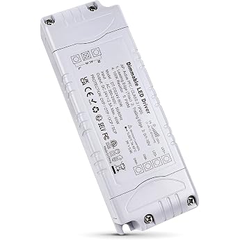 Reylax LED Transformer 24 V 60 W Dimmable Triac & 0/1-10 V 2.5 A Dimmable Power Supply 230 V to 24 V DC driver constant voltage LED transformer low voltage transformer for LED strips not for halogen