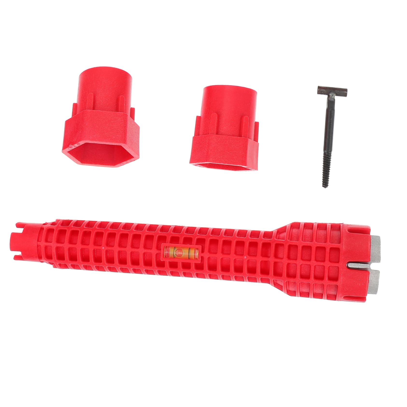 Artibetter 1 Set Sink Bathroom Wrench Basin Wrench Adjustable Spanner Monkey Wrench Faucet Wrench Tool Monkey Spanner Adjustable Wrench Pipe Wrench Aluminum Alloy Red