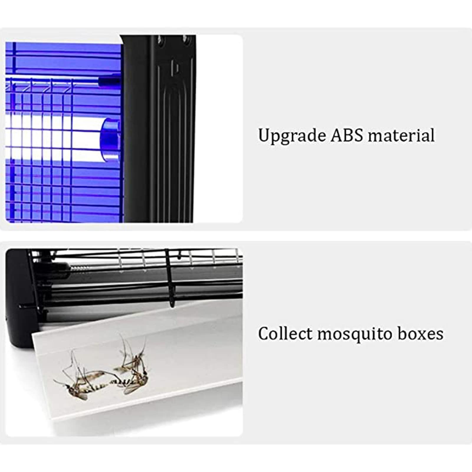Homehold Lámpara antimosquitos Exterminador eléctrico de Insectos Lámpara antimosquitos Repelente de Mosquitos físico Descarga eléctrica LED Atrapamiento de Mosquitos Sin radiación Silencio