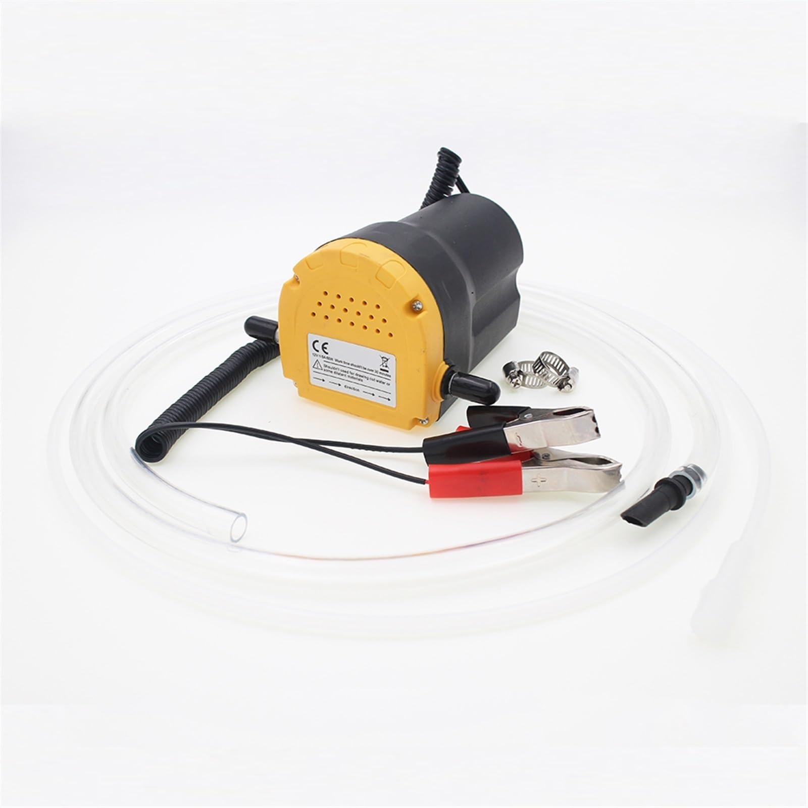 Bomba de aceite de motor de coche 24V 12V Extractor de sumidero de fluido diésel eléctrico Scavenge Transferencia de combustible Succión Barco Moto Protección estable y segura(12V)