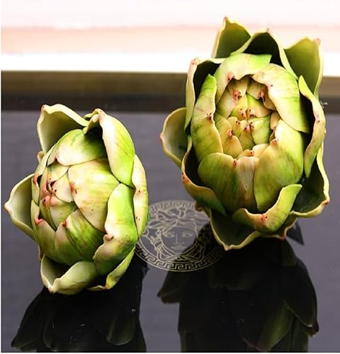 Miniatura 2 de WESAPPINC Alcachofa artificial grande verduras y frutas falsas para cocina, hogar, mesa, decoración de boda (verde)