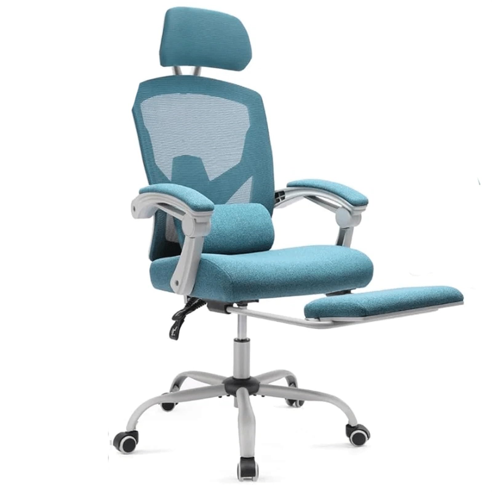 HIONJIN Office Chair Reclining Office Chair with Foot Rest High Back Computer Chair Mesh Home Office Desk Chairs