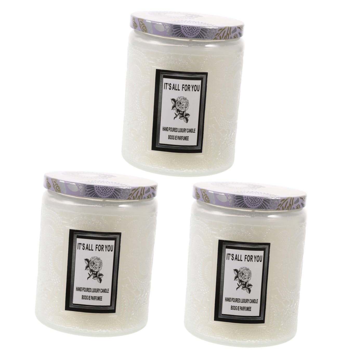 MAGICLULU 3st Desktop-kerzendekor Duftkerzen Lavendel Teelichter Kerzen Kerzenhalter Kerzenherstellung Kit Dekorativ Gewächshaus Duftend Flackern Kerzenwachs Stinkend Laternen Weiß Glas