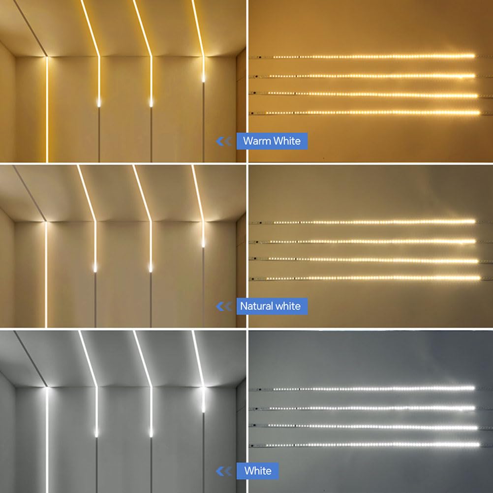 EaEa LED Streifen mit Bewegungsmelder, Dimmbar LED Band Superhelle 120 LEDs/M, Flexibel Schneidbare,4 Modi Beleuchtung, DC24V Selbstklebend DIY Lichtleiste für Küche Treppen Decken,Warm light,5M