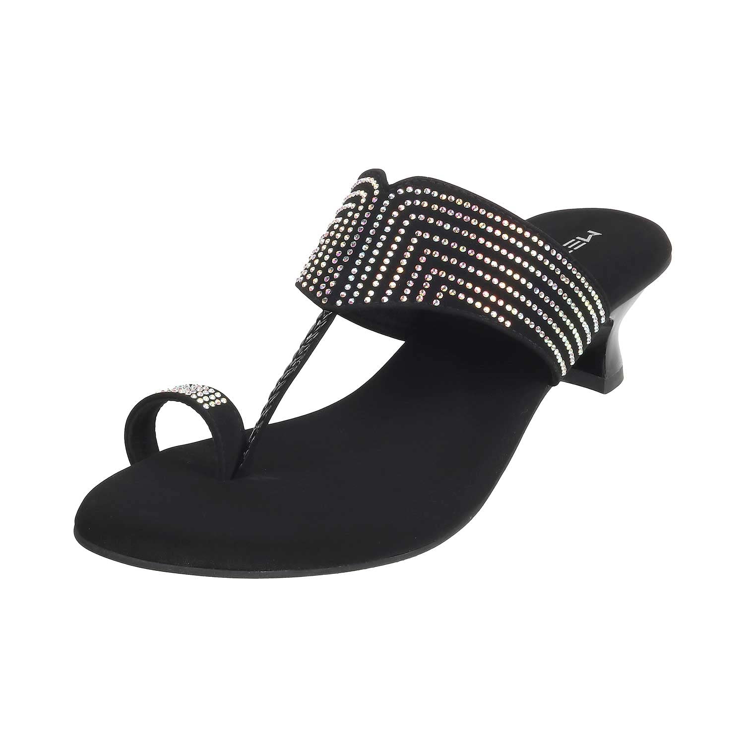 Metro Womens Black Embellished Kitten Heel Fashion Sandals UK/5 EU/38 (35-18) (B0BQ2TZQ7X) Amazon Price History, Amazon Price Tracker