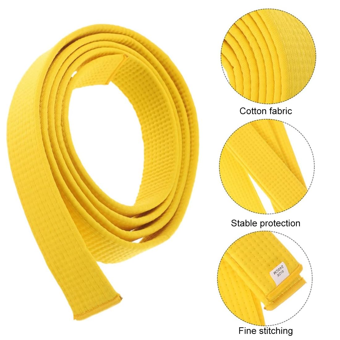 Cinturones de traje de aikido,2 cinturones de Taekwondo de 200 cm para niños y adultos, cinturones profesionales de artes marciales.