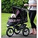 Pet Gear No-Zip NV Pet Stroller for Cats/Dogs, Zipperless Entry, Easy One-Hand Fold, Air Tires, Plush Pad + Weather Cover Included, Optional Divider, Rose, Model Number: PG8450NVR