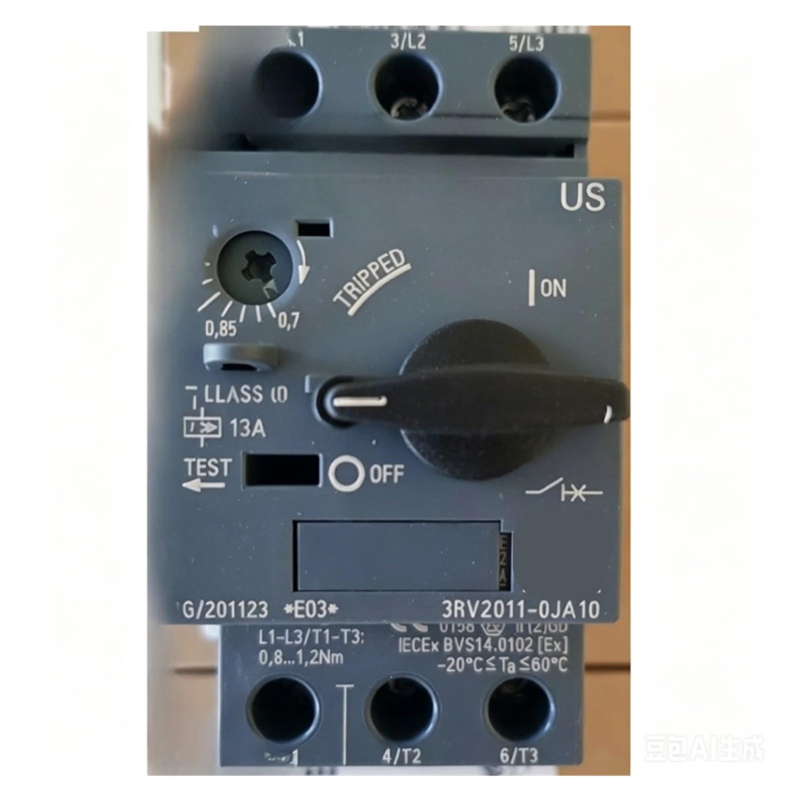 CJKXPZMH Motor Protection Circuit Breaker 3RV20110JA10 Current 0.7-1 A
