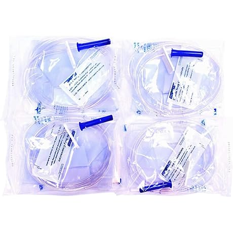 Disposable Enema Bag Kit for Colon Cleansing (Pack of 4 Kits)