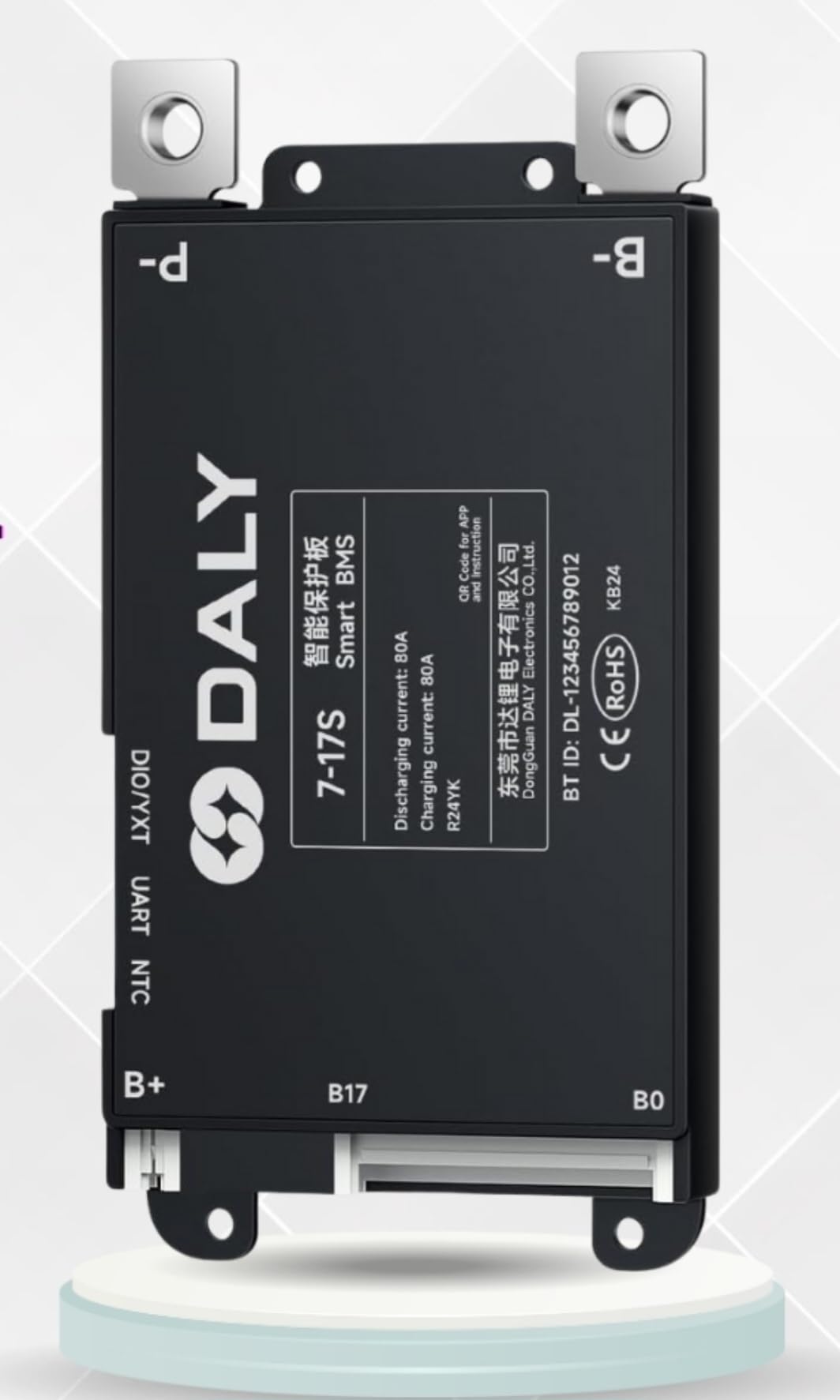 OLEIO 7-17S - 40A 4S, 24/62.9 V,40A LiFePo4, NMC Smart,Battery Management System (BMS) DALI-Y Black, Ideal for Lithium Battery Packs 24/62.9V, 40A with Balancer.-image-24