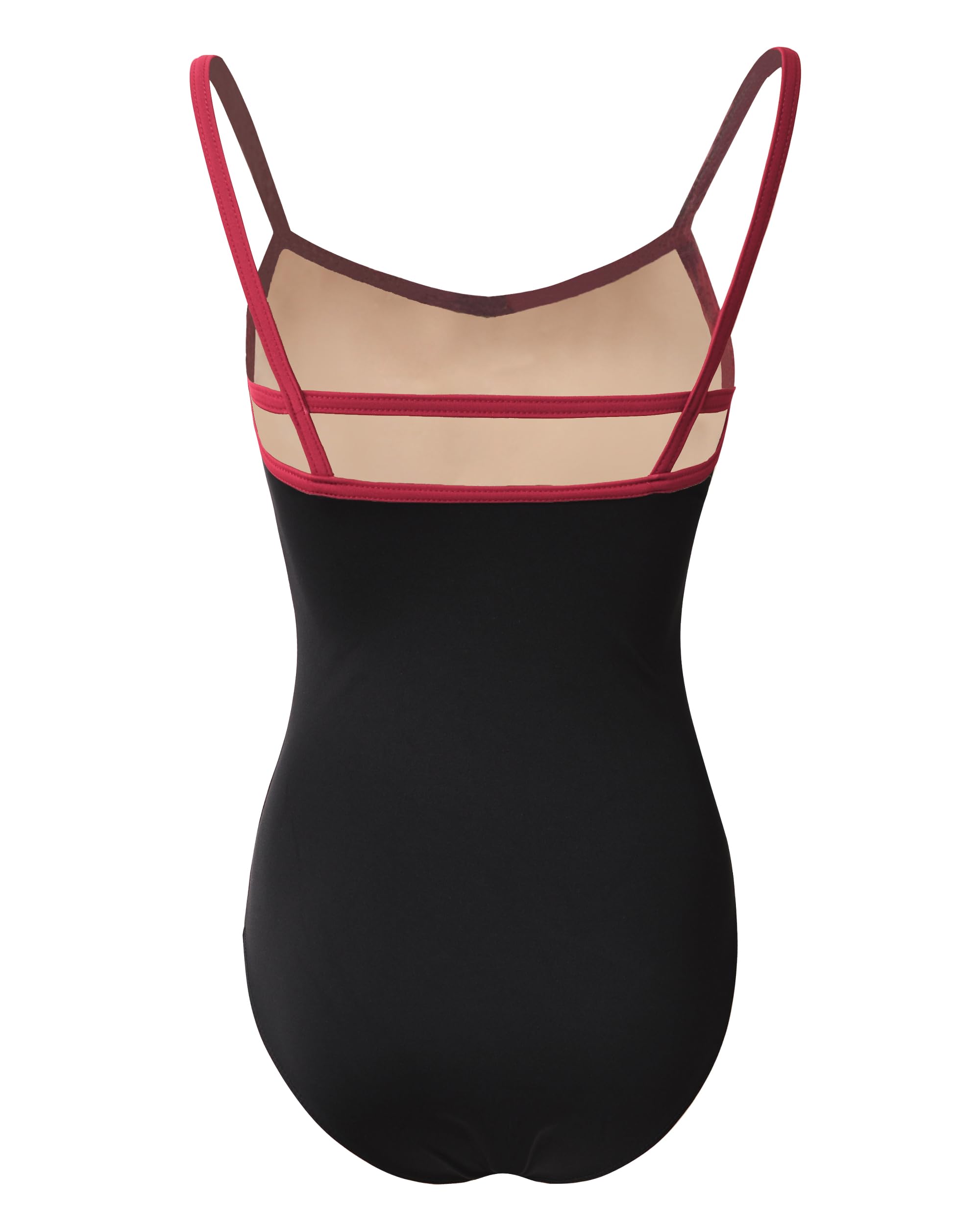 ROYAL SMEELA Justaucorps De Ballet Avec Soutien-Intégré, Body De Danse Classique À Bretelles Femme,Justaucorp Danse Sans Manche Adulte
