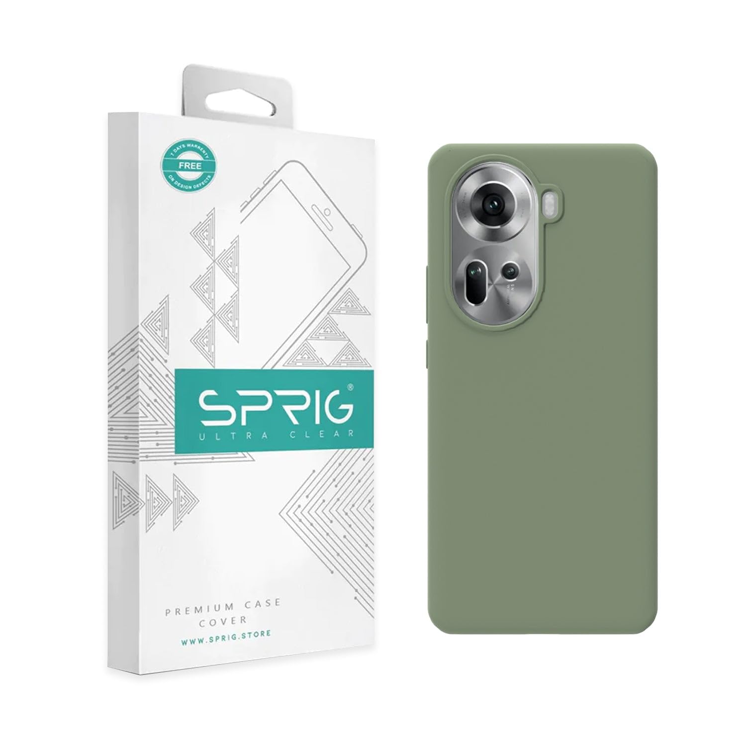 SPRIG Compatible with Oppo Reno 11 5G Phone Liquid Silicone Premium Back Cover Drop Tested Shock Proof Mobile Case for Men, Women, Boys and Girls with Camera Protection (Mint Green) (B0D422D9B6) Amazon Price History, Amazon Price Tracker
