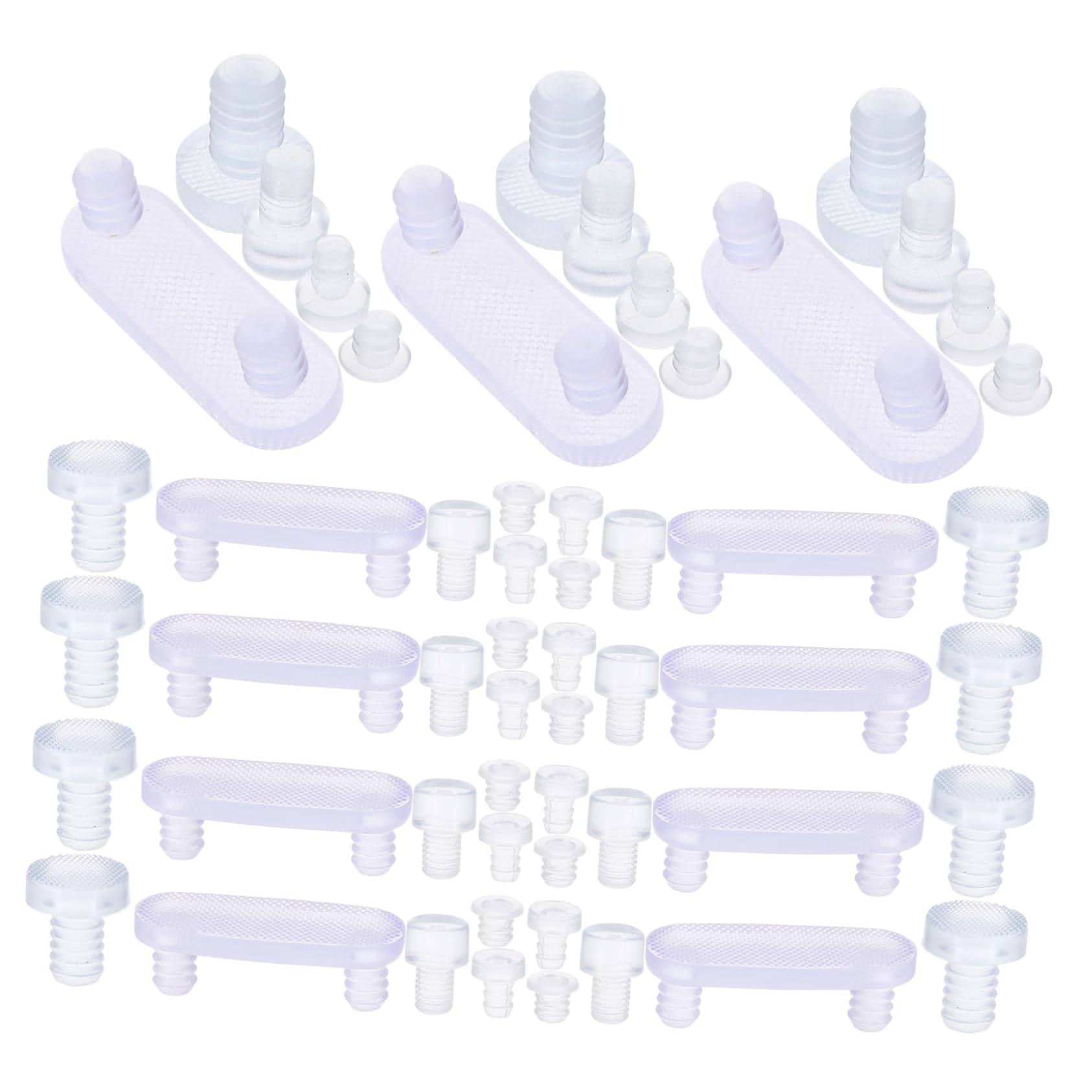 3 Set Particelle Di Gomma Anticollisione Box Auto Lato Angolo Adesivi Antiscivolo Adesivo Antiscivolo Mobiletti Paracolpi Per Dell'armadio Paraurti Da Tavolo Pvc 150 Pezzi*3