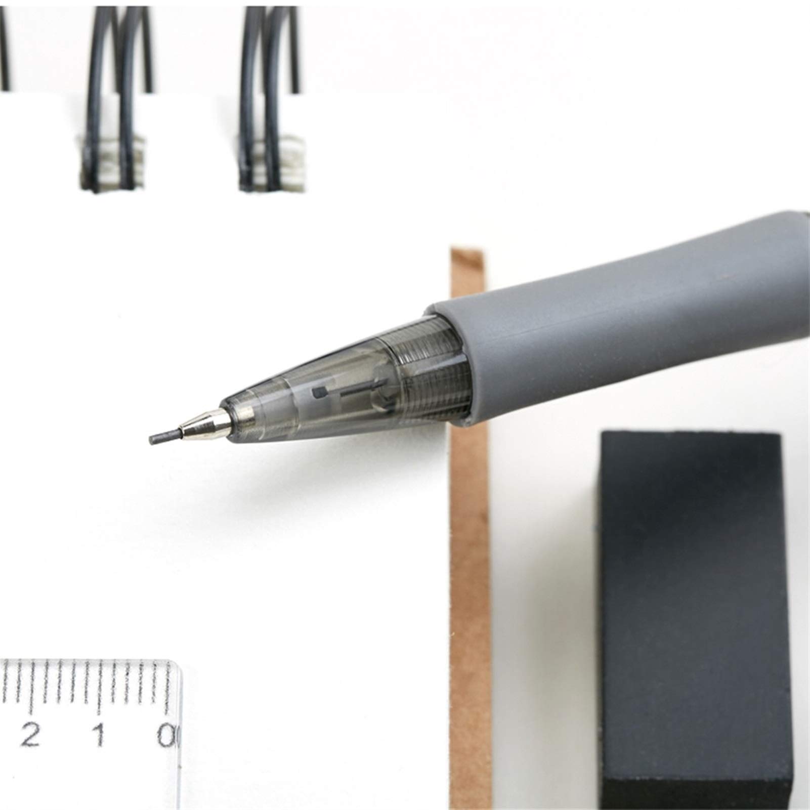 Kreis-Zeichenwerkzeug, 8-teiliges Geometrie-Zirkel-Set mit bruchsicherer Aufbewahrungsbox, inklusive Lineal for Kreislehren-Set | Gris