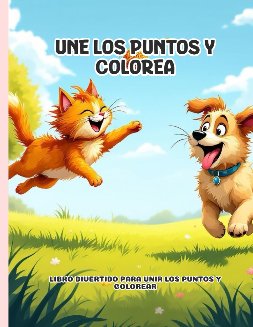 Gran Libro de Conecta los Puntos – Animales Domésticos: 15 puzzles para niños de 6 a 8 años con diseños claros en blanco y negro que impulsan coordinación y atención de forma divertida
