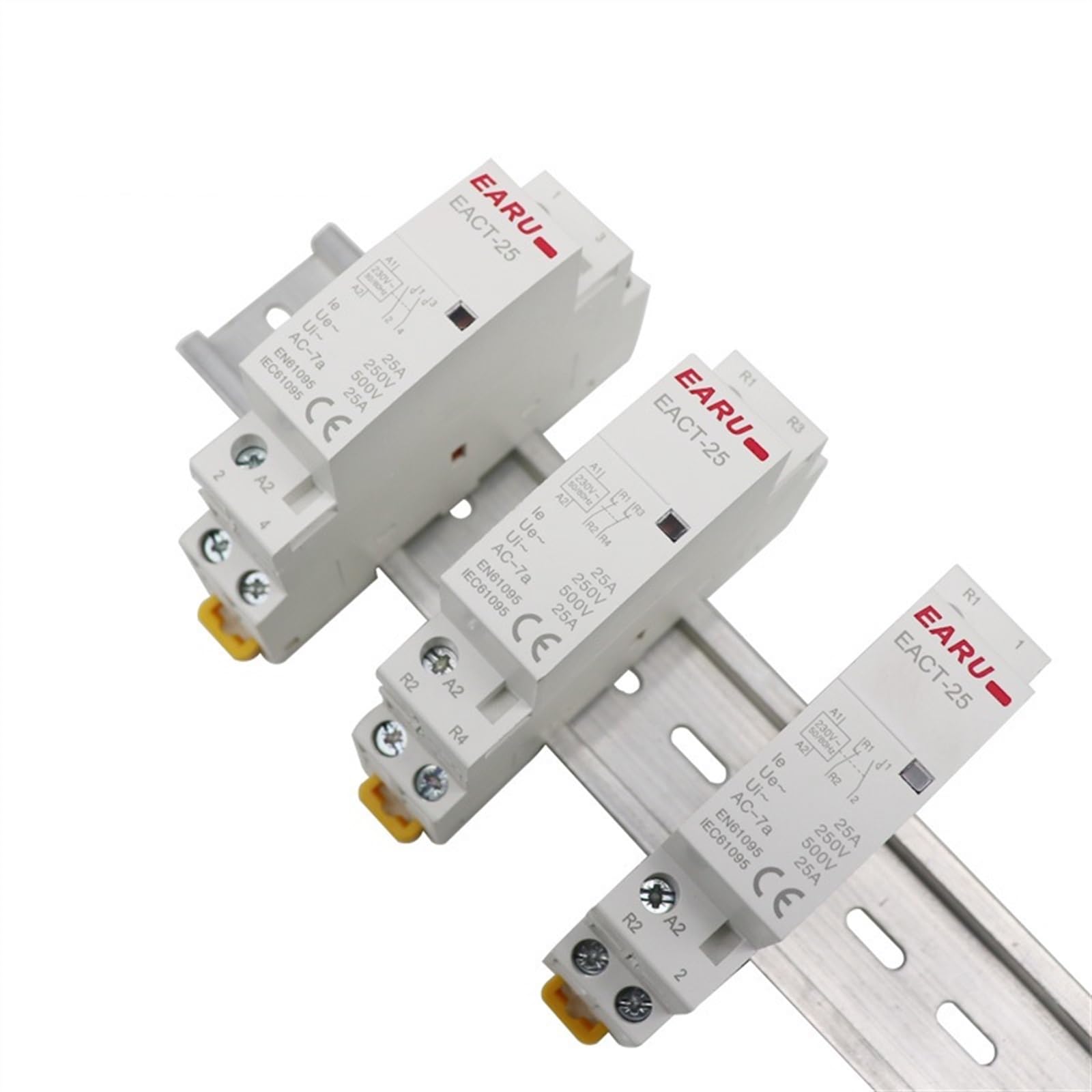 Modułowy stycznik AC do montażu na szynie DIN, 2P, 16A, 20A, 25A, 1NO, 1NC, 2NO, 2NC, 220V, 230V, 50/60Hz (16,2NO-110V)